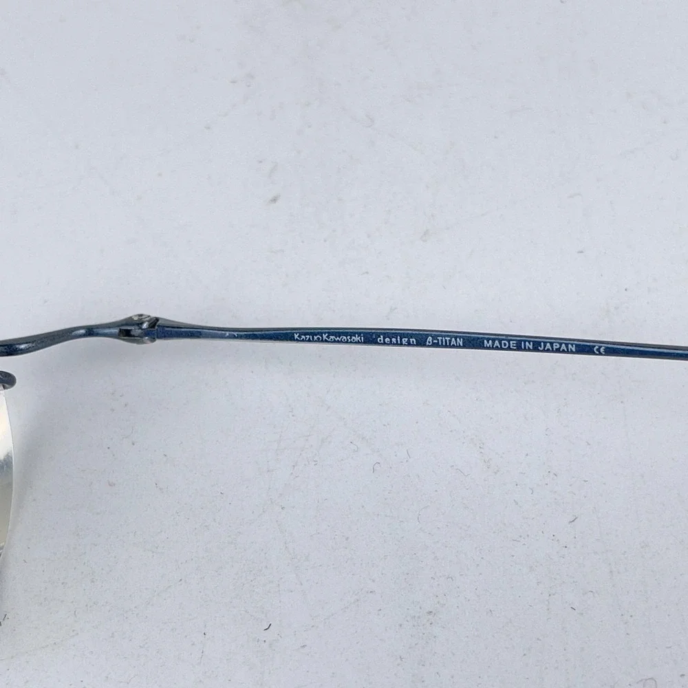 Kuzio Kawasaki MP-634 Women Eyeglasses Frame Silver Metal Half Rim 50-19-145 mm‎